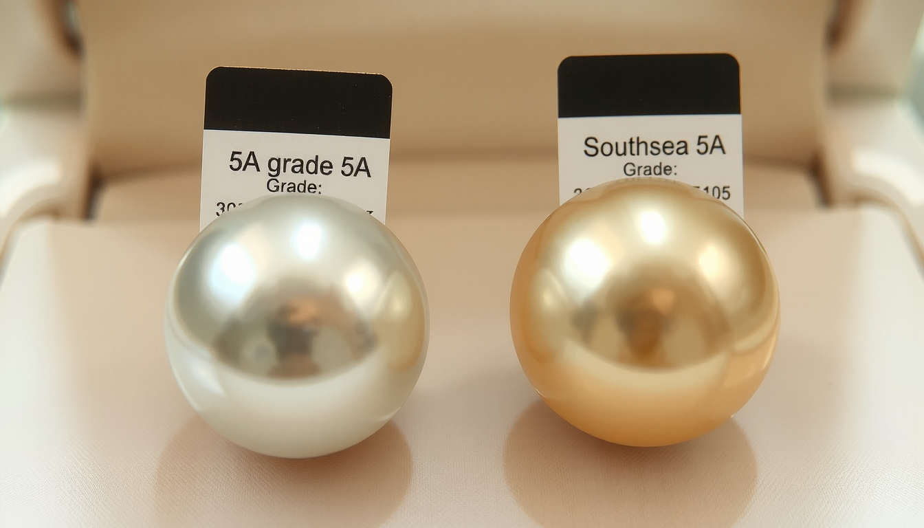 Elegant 5A grade pearl necklace showcasing premium lustrous pearls of varying types and sizes